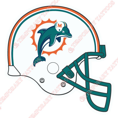 Miami Dolphins Customize Temporary Tattoos Stickers NO.586